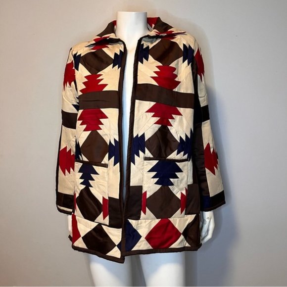 Handmade Lightweight Patchwork Spring Jacket in Multi Colors - One Size - Picture 1 of 8
